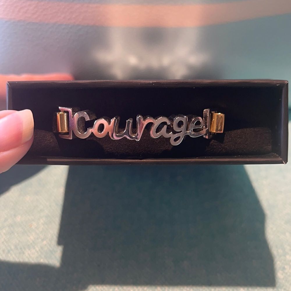 RUSTIC CUFF Gifters - Courage - Silver